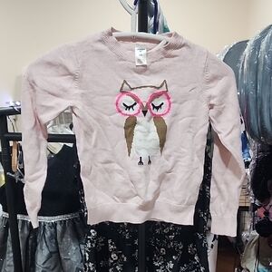 Oshkosh Bgosh Pink and Brown Owl Sweater